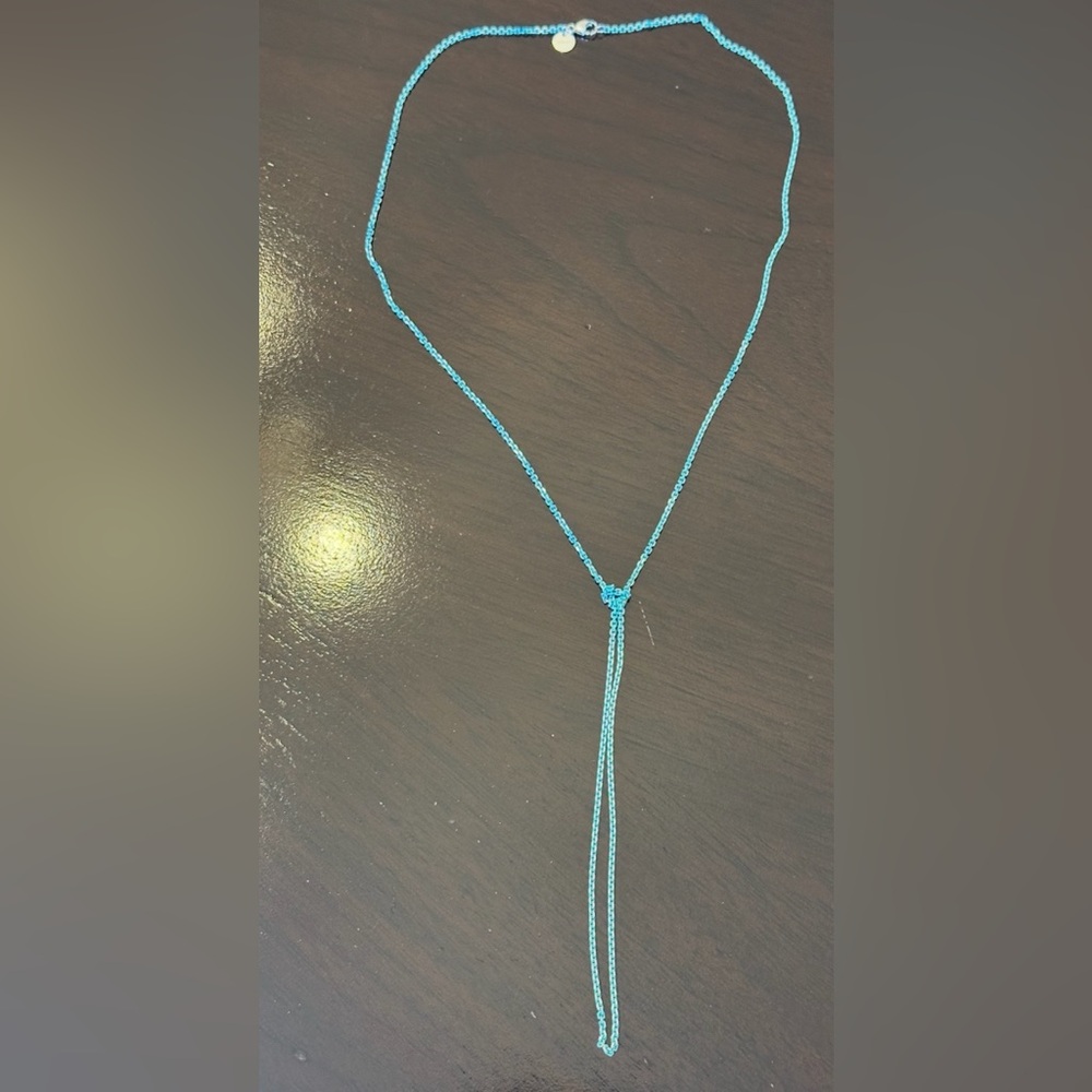 Tiffany & Co. Blue Enamel 1.7mm , 30 inches Necklace